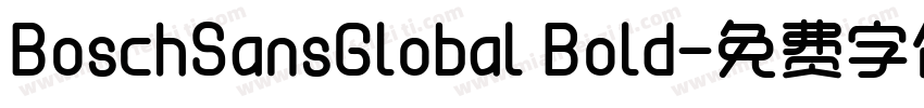 BoschSansGlobal Bold字体转换